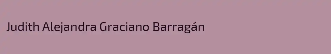 Judith Alejandra Graciano Barragán